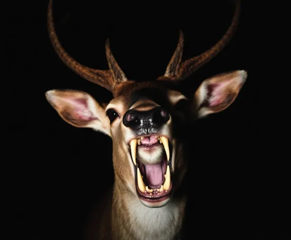 deer with sharp teeth