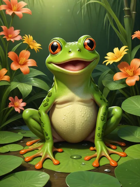 frog cartoon character