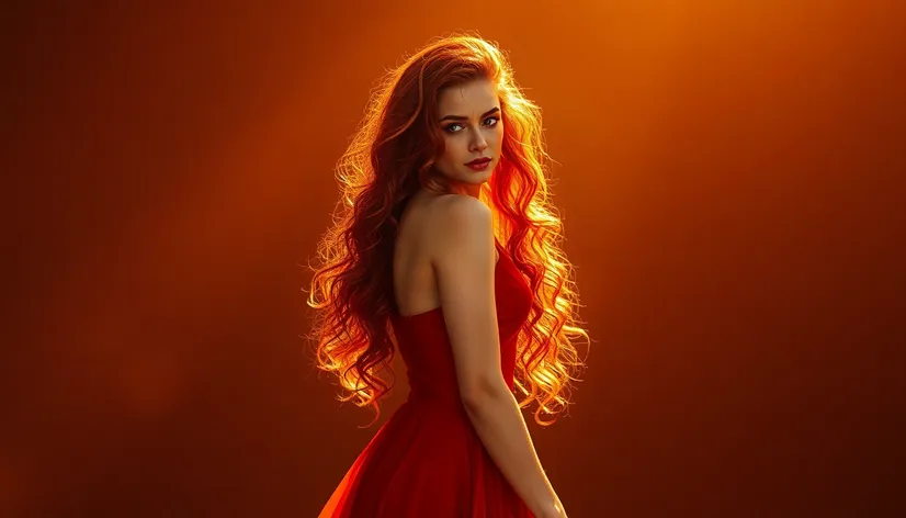 hair for red dress