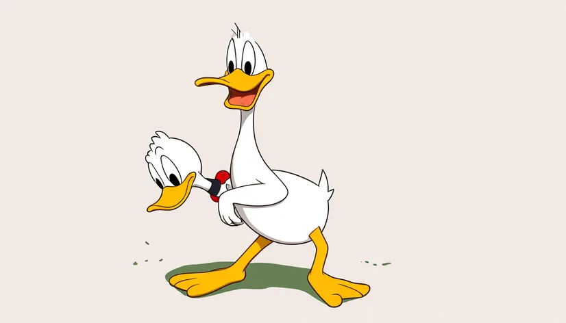 donald duck, naked