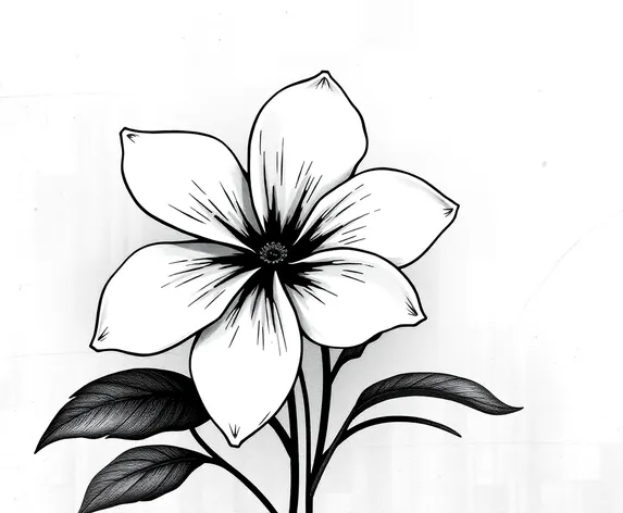 flower clip art black