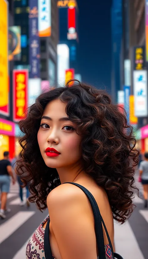 curly hairstyles asian