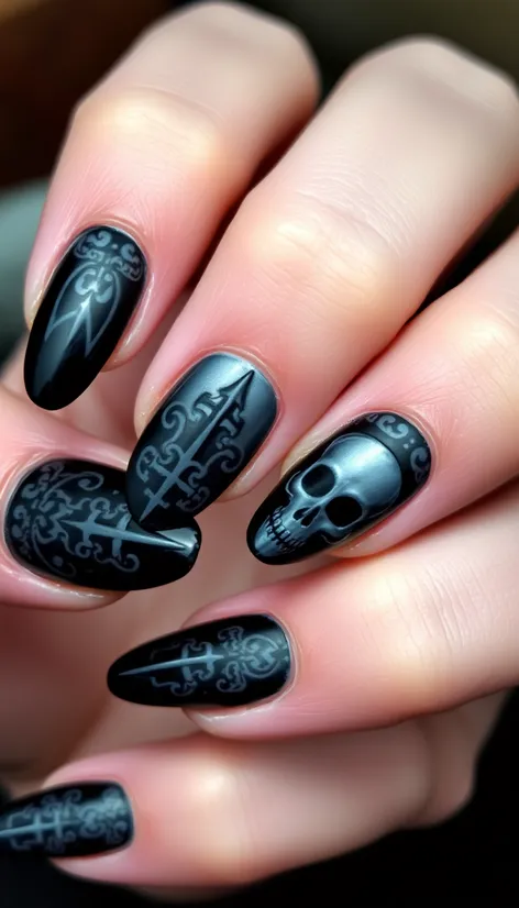 gothic nail designs