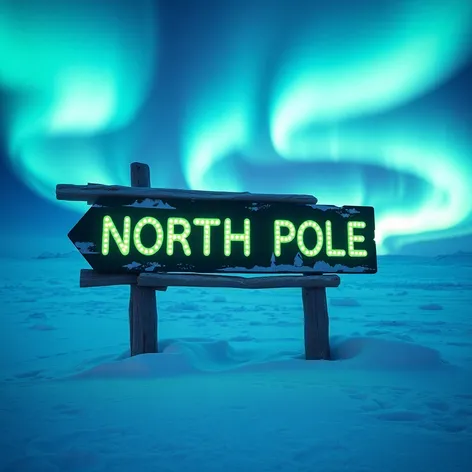 north pole signage