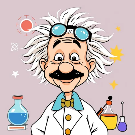 albert einstein cartoon