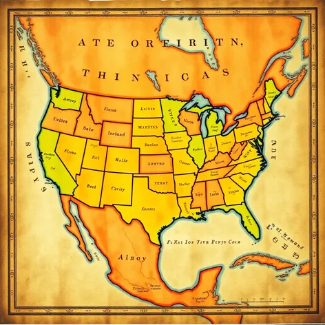 map of america in