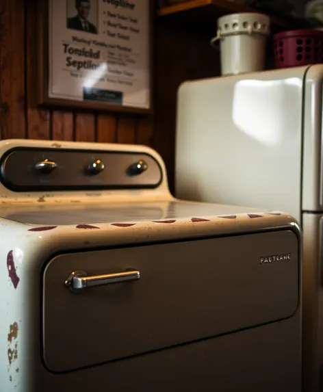 antique fridge