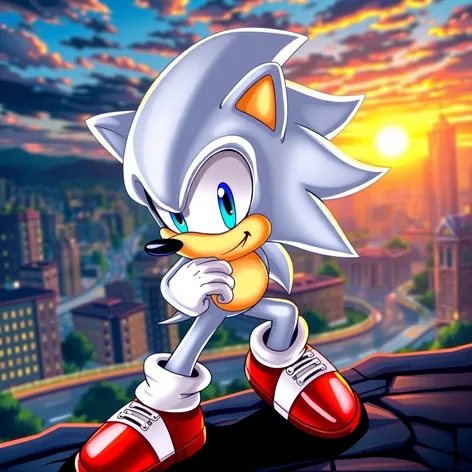 draw silver the hedgehog