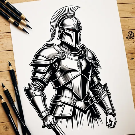 Fantasy Spartan knight