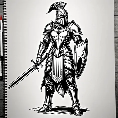 Fantasy Spartan knight