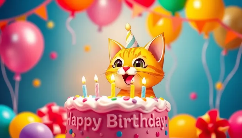 gatito happy birthday