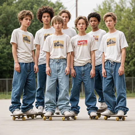 group of boys skaters