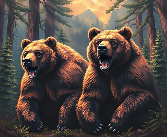 muscular bears