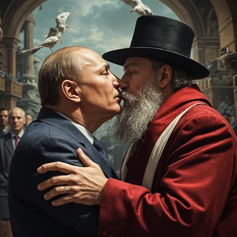 putin kiss jew