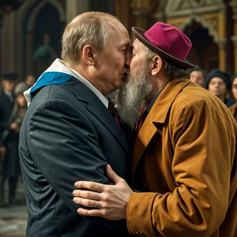 putin kiss jew