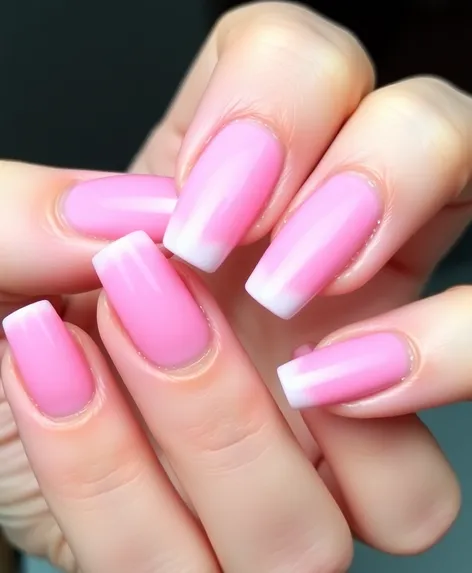 french manicure nails pink