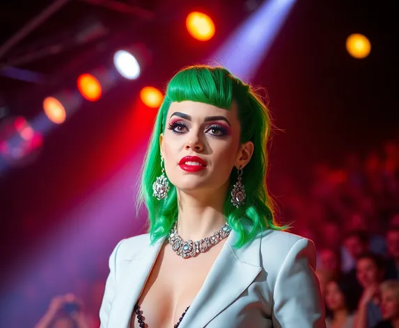 katy perry green hair