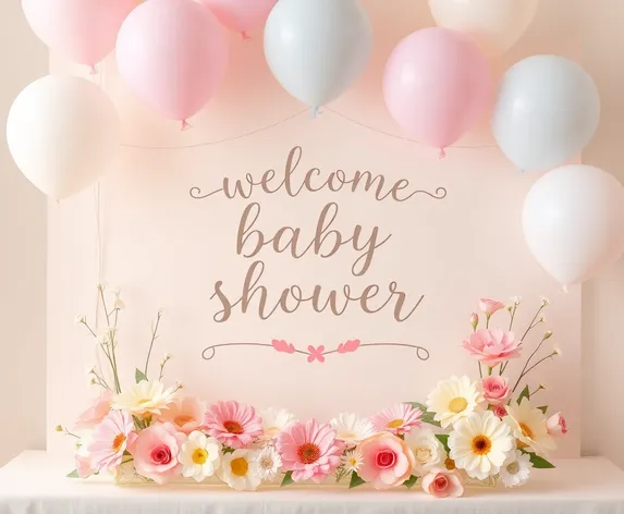 baby shower welcome sign