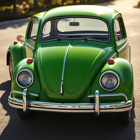 green 64 volkswagen beetle