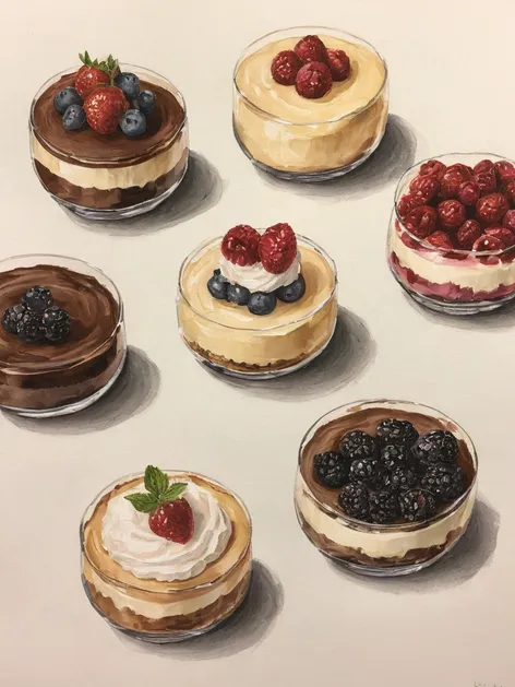 dessert drawings