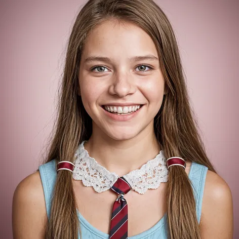 Braces teen girl