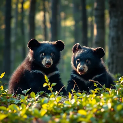 black bear cubs