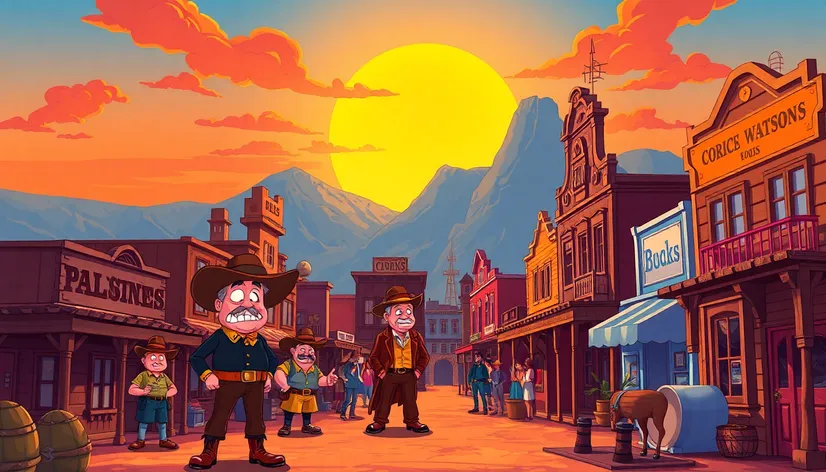 cartoon old west