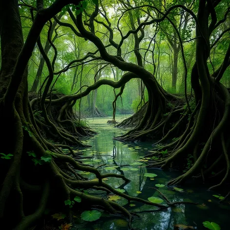 swamp fantasy art