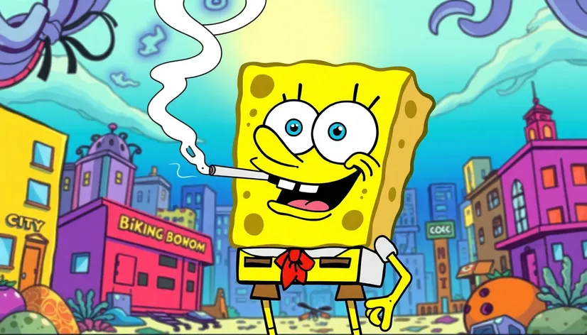 spongebob cigarette