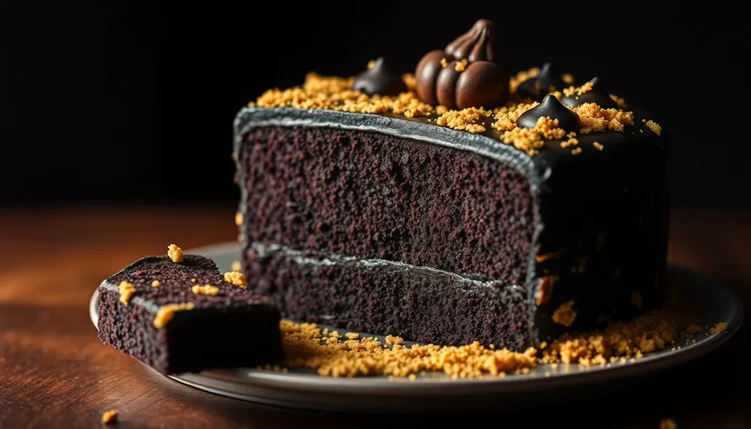 black gold cake