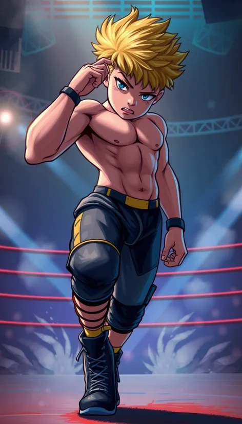 wrestling boy