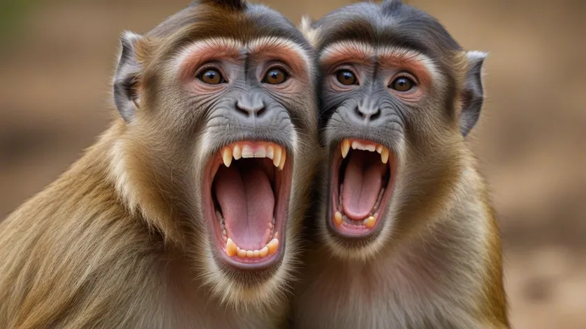 monkey screaming