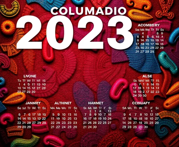 calendario 2023 colombia