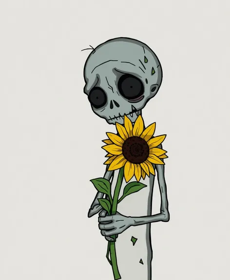 sunflower sad zombie