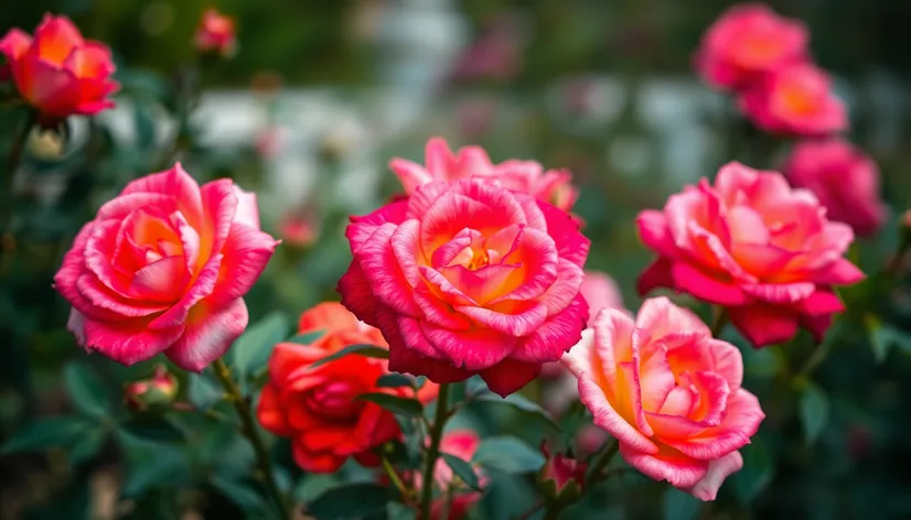 rosas de jardín