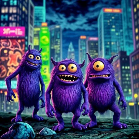 monsters inc purple