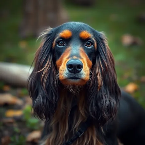 long haired doxie dog