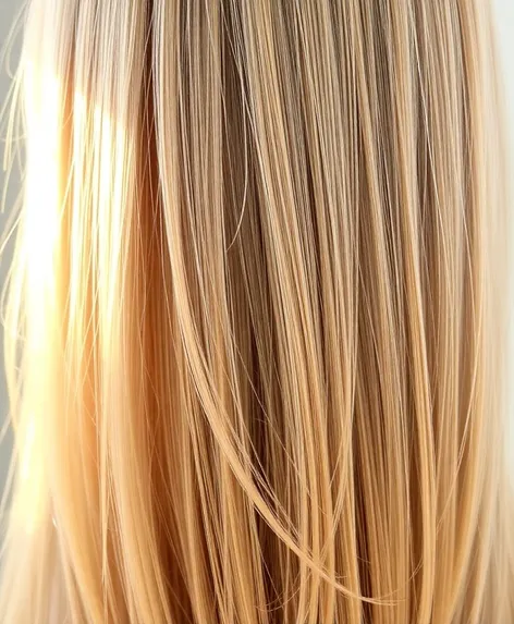 blonde highlights straight hair