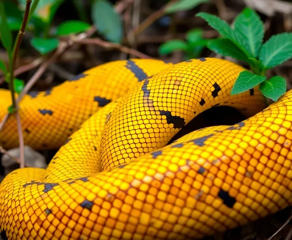 snakeskin pattern yellow