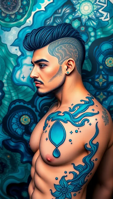 aquarius male tattoos