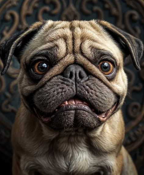 angry pug