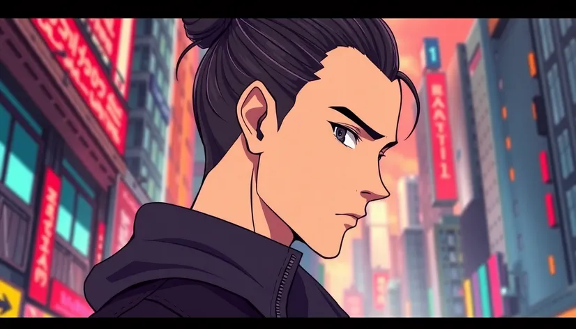 man bun anime