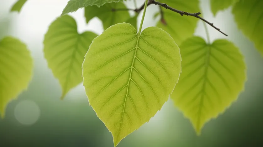 green leaves