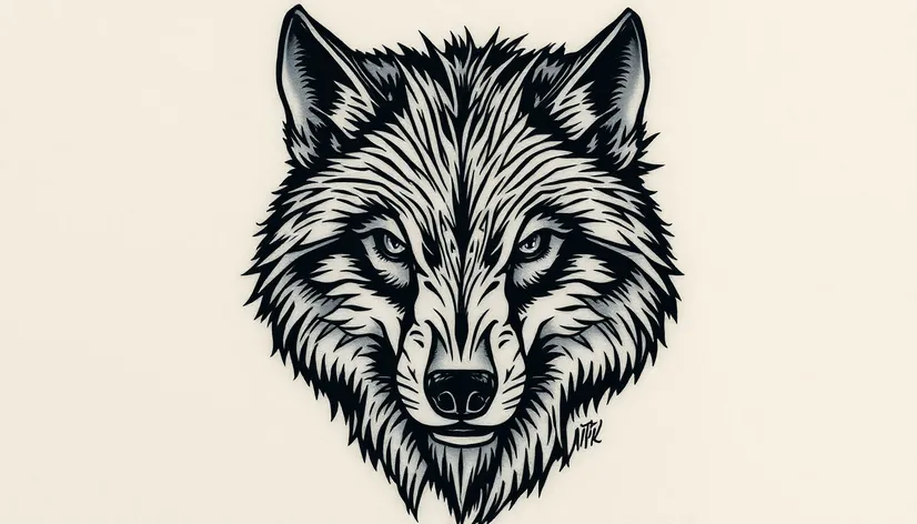 tatuaje de lobo