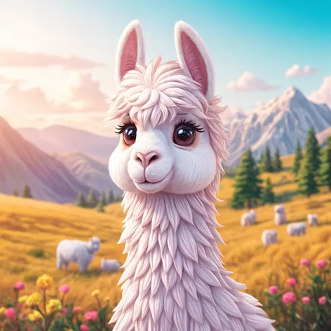 alpaca cartoon