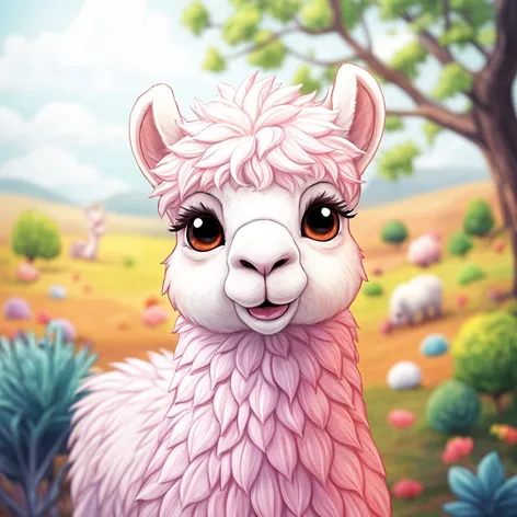 alpaca cartoon