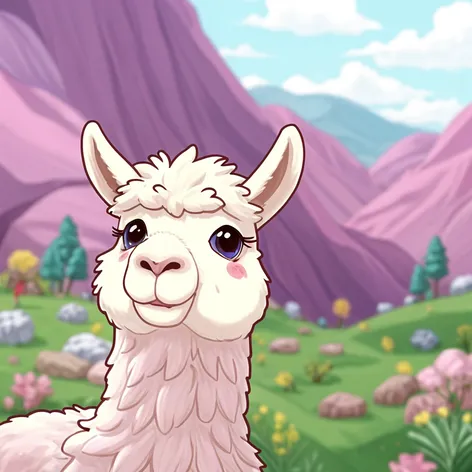 alpaca cartoon