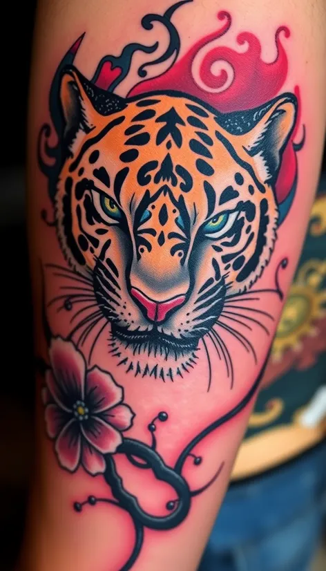 panther trad tattoo