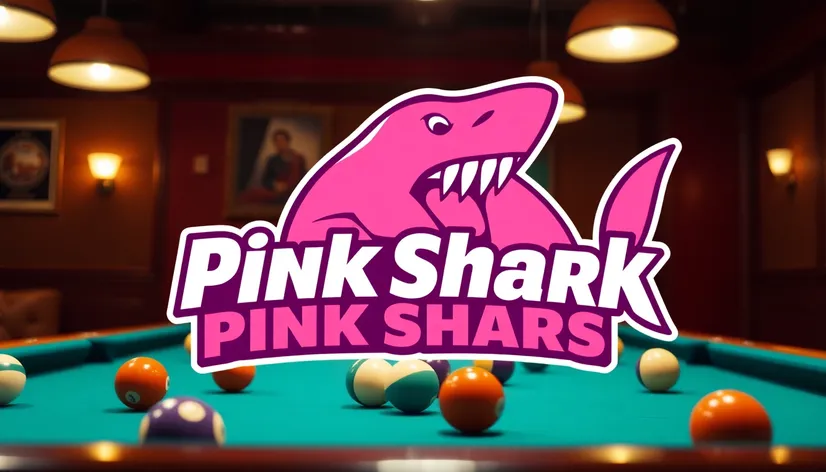 pink shark billiards logo