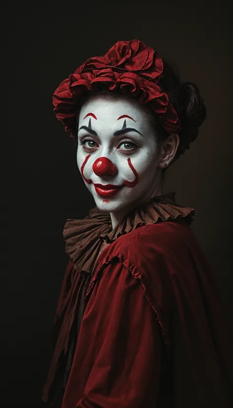 artistic delicate clown painting